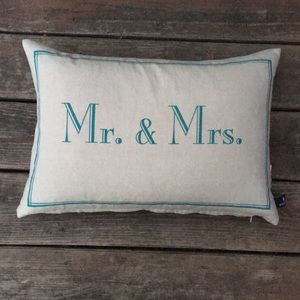 Newport Mr. and Mrs. pillow